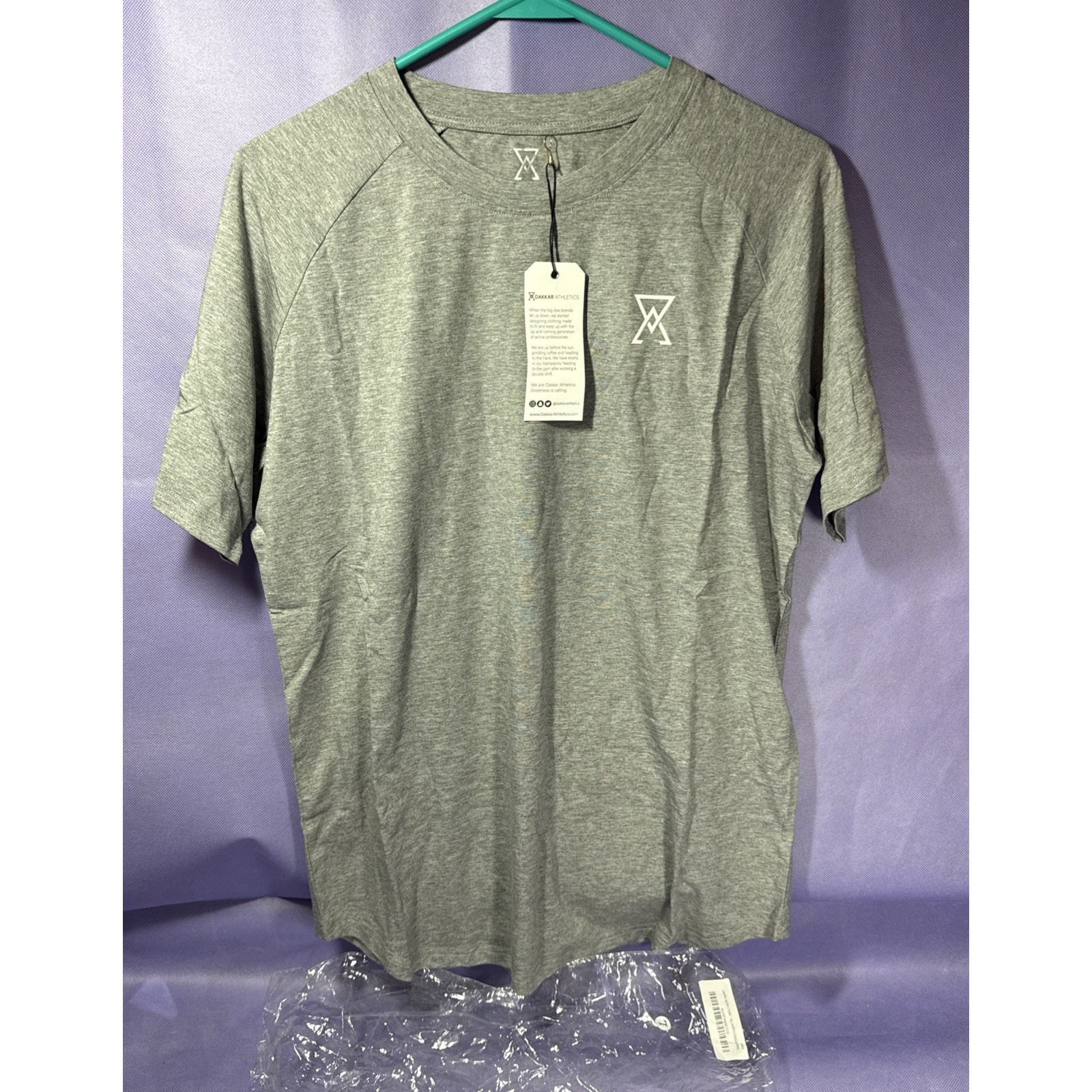 Dakkar Athletics Legend Tee  Light Gray Size Large Aa3